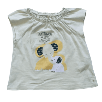 T-shirt jaune éléphant OBAÏBI - 2A