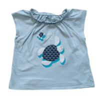 T-shirt bleu clair tortue OBAÏBI – 2A