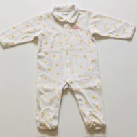 Pyjama velours blanc VERBAUDET – 12M