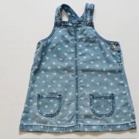 Robe jean cœurs H&M – 12M