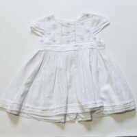 Robe blanche sequins et broderies DPAM – 18M