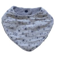 Bavoir bandana motif lapin POUSSIERES D’ETOILES