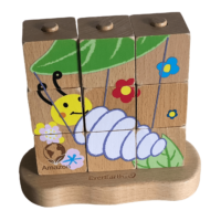 Puzzle cubes en bois sur tiges EVER EARTH