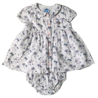 Robe + bloomer palmiers SERGENT MAJOR - 3M