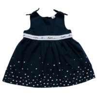 Robe bleu marine cœurs TEX – 9M