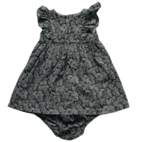 Robe liberty gris + bloomer KIABI – 9M