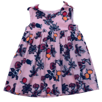 Robe rose à fleurs  PETIT BATEAU – 24M