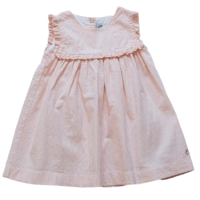 Robe à fines rarures roses PETIT BATEAU – 24M