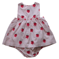 Robe rose framboises + bloomer JACADI – 12M