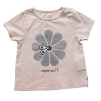 T-shirt rose avec fleur OBAÏBI – 9M