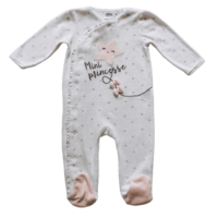 Pyjama velours blanc étoile GEMO – 12M