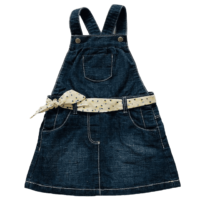 Robe salopette jean  OBAÏBI – 12M