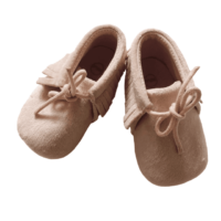 Chaussons velours rose OBAÏBI – 6/12M