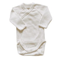 Lot de 2 bodies manches longues blanc/rayé PETIT BATEAU – 0M