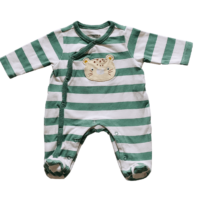 Pyjama coton rayures vertes ORCHESTRA – 0M