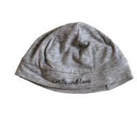 Bonnet coton gris chiné  – 0M