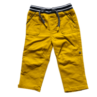 Pantalon taille élastique jaune OBAÏBI – 12M