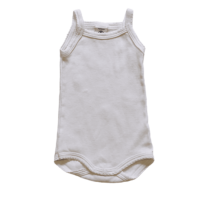 Body débardeur blanc uni PETIT BATEAU – 1M