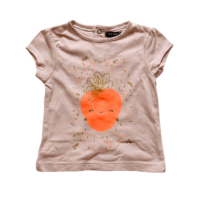 T-shirt fruit orange à paillettes KIABI – 1M