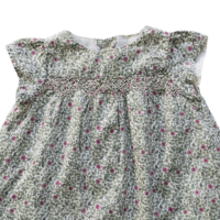 Robe liberty vert + bloomer BOUTCHOU – 3M