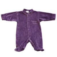 Pyjama velours mauve  – 0M