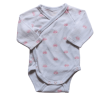 Body blanc motif rose  SAUTHON – 1M