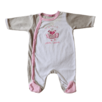 Pyjama velours rose et gris TOM ET KIDDY – 3M