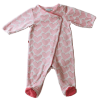 Pyjama velours cœurs OBAÏBI – 3M