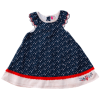 Robe bleue fleurie  ORCHESTRA – 9M