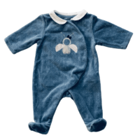 Pyjama velours bleu OBAÏBI – 1M