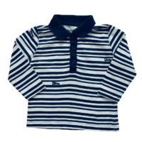 T-shirt col polo rayures bleues GEMO – 12M