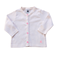 Gilet léger rose pâle PETIT BATEAU – 3M