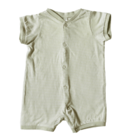 Combinaison courte rayures vertes H&M – 2/4M