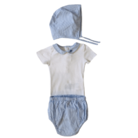 Ensemble body + bloomer + béguin CYRILLUS – 3M