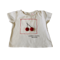 T-shirt cerise ZARA – 3/6M