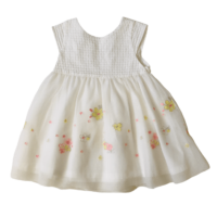 Robe cérémonie jupe tulle et fleurs brodées PETIT BATEAU – 18M