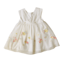 Robe cérémonie jupe tulle et fleurs brodées PETIT BATEAU – 18M