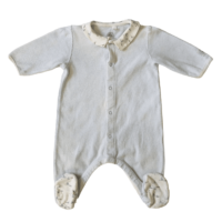 Pyjama velours  bleu à col  PETIT BATEAU – 1M