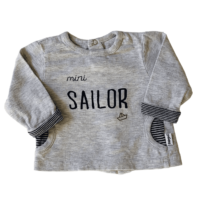 T-shirt ML gris BABYBOL – 1M