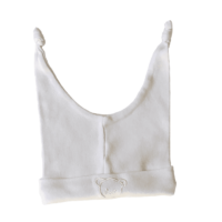 Bonnet blanc ourson  – 0/1M