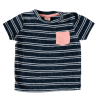 T-shirt bleu à rayures KOTON BABY – 6/9M