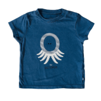 T-shirt bleu pieuvre OBAÏBI – 9M