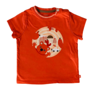 T-shirt orange cactus OBAÏBI – 12M