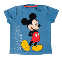 T-shirt bleu Mickey DISNEY – 6/9M