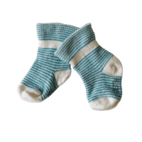 Paire de chaussette rayures bleues  – 15/16