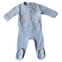 Pyjama velours bleu éléphant  – 3M