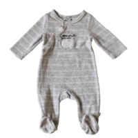 Pyjama velours gris Comme sur un nuage TAO – 3M