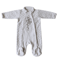 Pyjama velours blanc Petit moussaillon  – 3M