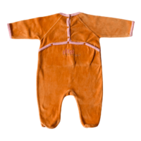 Pyjama velours orange oiseaux DPAM – 3M