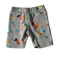 Short coton gris motif toucan ORCHESTRA – 6M